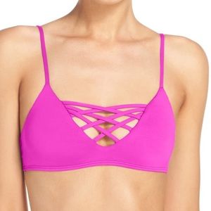 L space pink bikini top